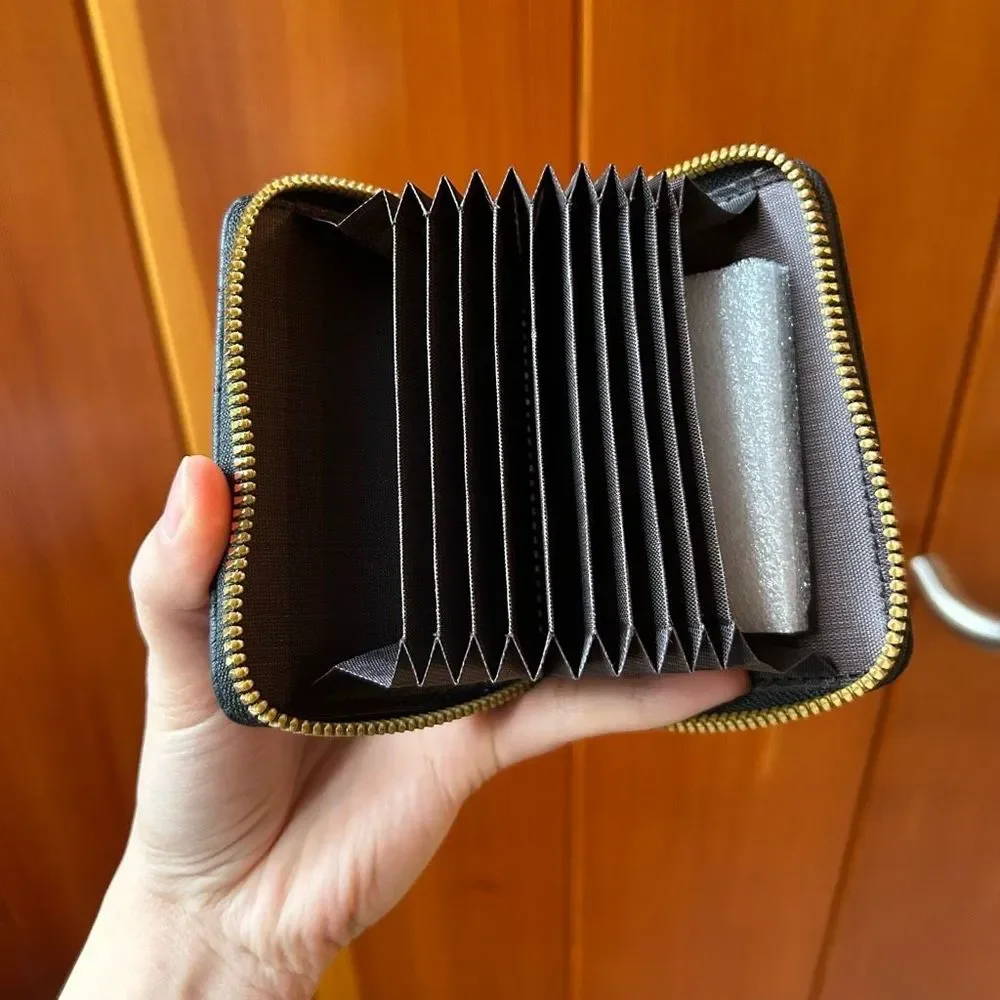 Credit Card Wallet, Zipper Card Cases Holder for Women